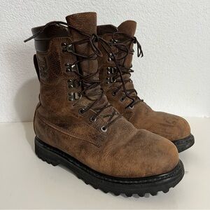 Cabela's Brown Leather Work Boots Thinsulate Goretex & Goodyear Outsoles 9.5 D